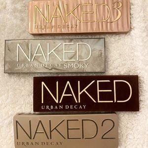 4 Urban Decay Eyeshadow Palettes Smoky/Naked 1 2 3